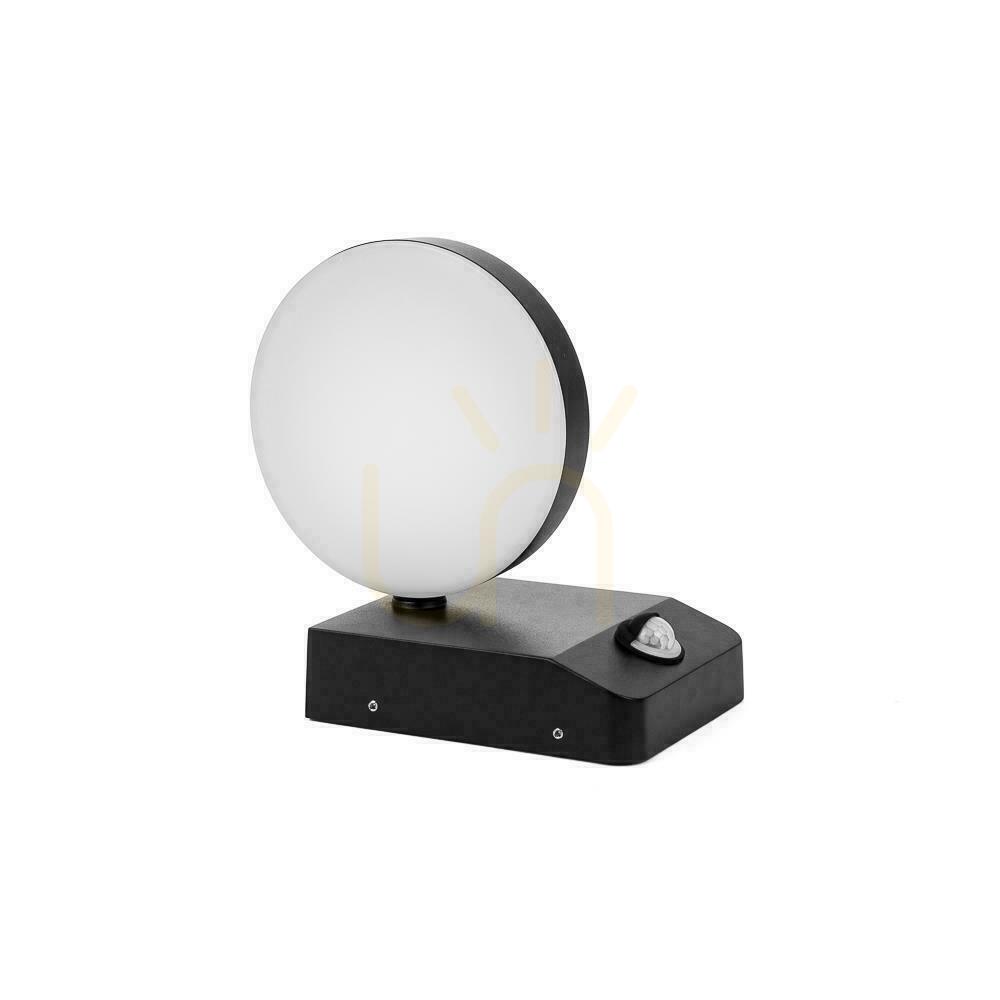 Aussicht Projektor-Fassadenleuchte V-TAC 17W LED-Bewegungsmelder Rund Schwarz IP65 VT-11020S 4000K 2520lm Projektor-Fassadenleuchte V-TAC 17W LED-Bewegungsmelder Rund Schwarz IP65 VT-11020S 4000K 2520lm