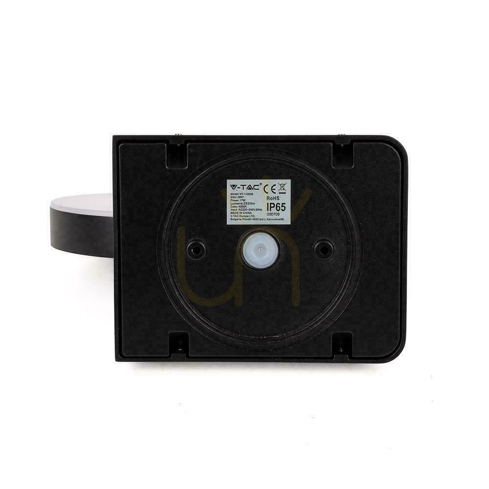 Anzeige Projektor-Fassadenleuchte V-TAC 17W LED-Bewegungsmelder Rund Schwarz IP65 VT-11020S 4000K 2520lm Projektor-Fassadenleuchte V-TAC 17W LED-Bewegungsmelder Rund Schwarz IP65 VT-11020S 4000K 2520lm