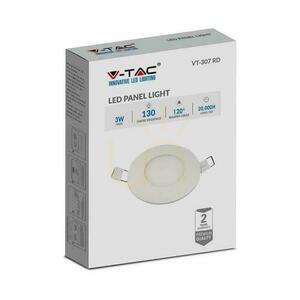 LED-Paneel V-TAC Premium Downlight 3W Rund fi84 VT-307 6000K 130lm small 3