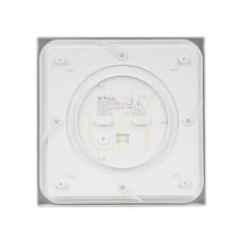 Prüfen Plafond V-TAC 18W LED Square IP44 23x23cm Weiß VT-8618W-SQ 3000K 1800lm.