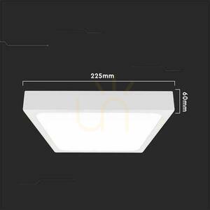 Plafond V-TAC 18W LED Square IP44 23x23cm Weiß VT-8618W-SQ 6500K 1800lm. small 3