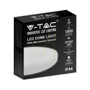 Plafond V-TAC 18W LED Rund IP44 Mikrowellen-Bewegungsmelder 23cm Weiß VT-8618S-W-RD 3000K 1800lm 2 Plafond V-TAC 18W LED Rund IP44 Mikrowellen-Bewegungsmelder 23cm Weiß VT-8618S-W-RD 3000K 1800lm small 2