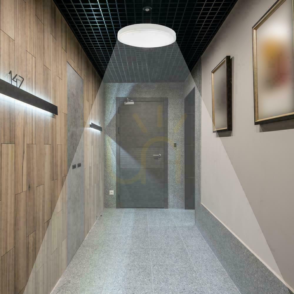Zeige Plafond V-TAC 18W LED Rund IP44 Mikrowellen-Bewegungsmelder 23cm Weiß VT-8618S-W-RD 3000K 1800lm Plafond V-TAC 18W LED Rund IP44 Mikrowellen-Bewegungsmelder 23cm Weiß VT-8618S-W-RD 3000K 1800lm