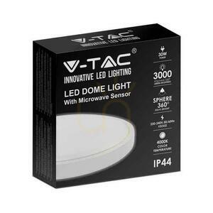 Plafond V-TAC 30W LED Rund IP44 Mikrowellen-Bewegungsmelder 42cm Weiß VT-8630S-W-RD 4000K 3000lm 2 Plafond V-TAC 30W LED Rund IP44 Mikrowellen-Bewegungsmelder 42cm Weiß VT-8630S-W-RD 4000K 3000lm small 2