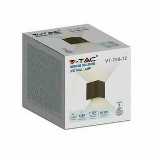V-TAC 11W LED Wandleuchte Oben Unten Verstellbar Bronze Corten Quadratisch IP65 VT-759-12 3000K 1360lm 5 V-TAC 11W LED Wandleuchte Oben Unten Verstellbar Bronze Corten Quadratisch IP65 VT-759-12 3000K 1360lm small 5