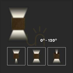 V-TAC 11W LED Wandleuchte Oben Unten Verstellbar Bronze Corten Quadratisch IP65 VT-759-12 3000K 1360lm 7 V-TAC 11W LED Wandleuchte Oben Unten Verstellbar Bronze Corten Quadratisch IP65 VT-759-12 3000K 1360lm small 7
