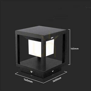 Gartenmast Solar V-TAC 2W LED Bewegungsmelder IP65 Schwarz VT-11022 3000K 90lm 3 Jahre Garantie small 2