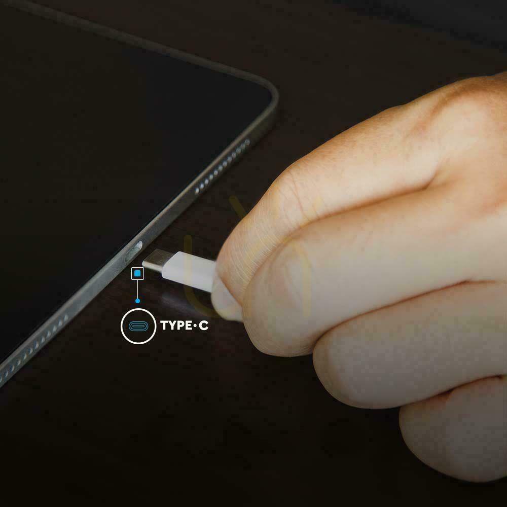Prüfen USB-C-auf-USB-C-Kabel V-TAC VT-5303 schwarz 1 m 100 W USB-C-auf-USB-C-Kabel V-TAC VT-5303 schwarz 1 m 100 W