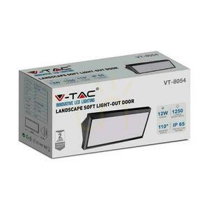 V-TAC 12W LED-Wandleuchte mit Abschrägung Schwarz IP65 VT-8054 4000K 1250lm. small 4