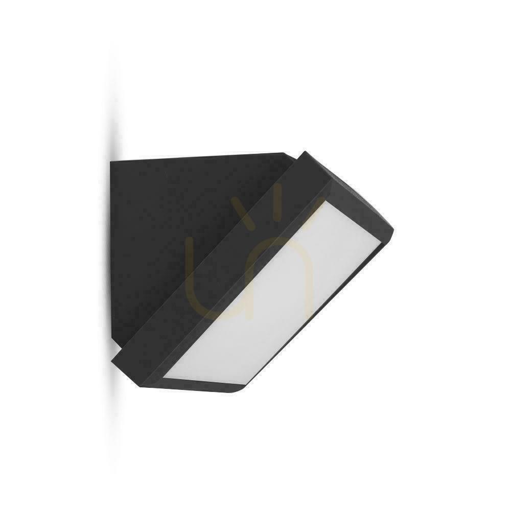 Prüfen V-TAC 20W LED-Wandleuchte mit Abschrägung Schwarz IP65 VT-8055 3000K 2045lm V-TAC 20W LED-Wandleuchte mit Abschrägung Schwarz IP65 VT-8055 3000K 2045lm