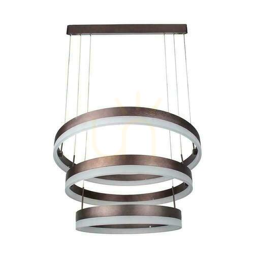 Prüfen V-TAC 82W Soft Light Kronleuchter Pendelleuchte LED Leuchte Dimmbar Kaffee VT-82-3D 3000K 4550lm 3 Jahre Garantie