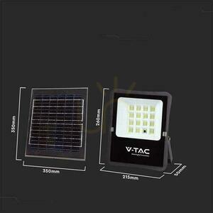 Solar-LED-Flutlicht V-TAC 16W 1600 lm 4000 K mit Fernbedienung IP65 VT-55200 small 2