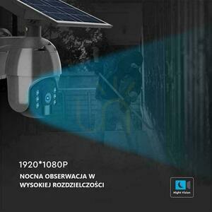 V-TAC WiFi WiFi HD SMART Solar PTZ IR Außenkamera Schwarz VT-11024 small 6