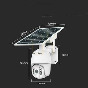 V-TAC WiFi HD SMART Solar PTZ Außenkamera IR Weiß VT-11024 small 3
