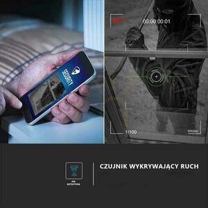 V-TAC WiFi HD SMART Solar PTZ Außenkamera IR Weiß VT-11024 small 7