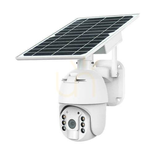 Prüfen V-TAC WiFi HD SMART Solar PTZ Außenkamera IR Weiß VT-11024