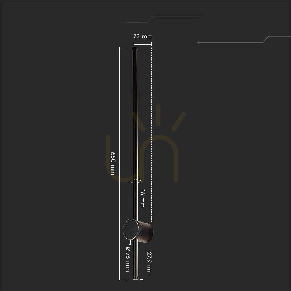 Prüfen LED V-TAC 12W IP65 Schwarz 63cm VT-11112-B 3000K 1400lm Wandmontage. LED V-TAC 12W IP65 Schwarz 63cm VT-11112-B 3000K 1400lm Wandmontage.