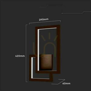 LED-Wandleuchte V-TAC 20W Bronze Corten VT-11120-C 3000K 2400lm. 3 LED-Wandleuchte V-TAC 20W Bronze Corten VT-11120-C 3000K 2400lm. small 3