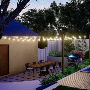 Solar Garten Girlande mit Fernbedienung V-TAC 12 Meter 10 Glühbirnen 0.5W IP44 VT-70512 3000K 300lm small 3