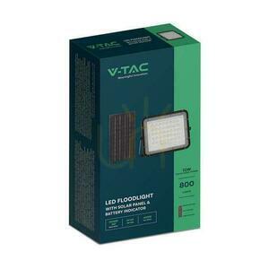 V-TAC 10W Solar-LED-Scheinwerfer mit Fernbedienung, AUTO, Timer, IP65 Schwarz VT-80W 4000K 800lm. small 3