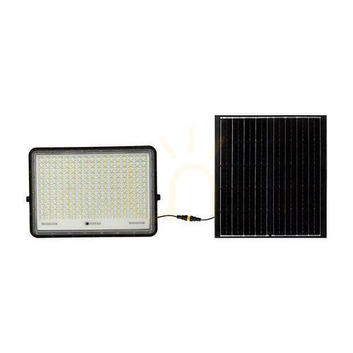 Prüfen V-TAC 30W Solar LED Projektor mit Fernbedienung, AUTO, Timer, IP65 Schwarz VT-240W 4000K 2600lm
