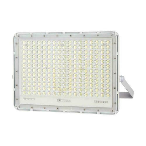 Prüfen V-TAC 30W Solar LED Projektor mit Fernbedienung, AUTO, Timer, IP65 Weiß VT-240W-W 6400K 2600lm