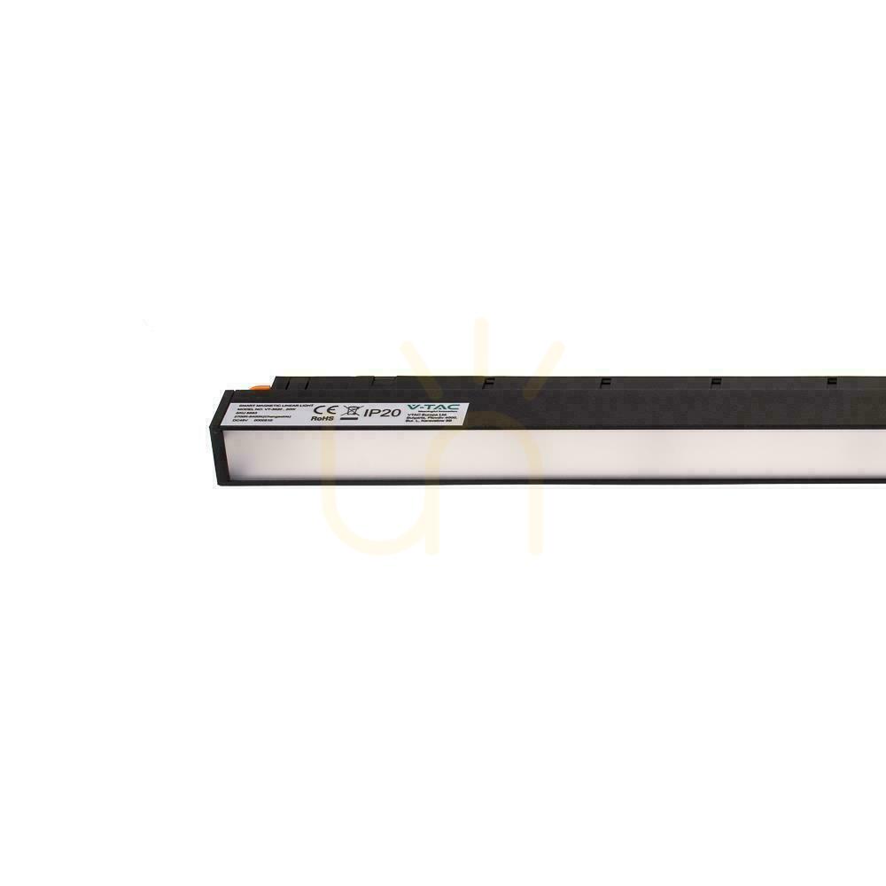 Aussicht SMART 48V V-TAC 20W LED CCT 90st SMART WiFi TRACKLIGHT Bus Leuchte Schwarz VT-3620 2700K-6400K 2100lm 3 Jahre Garantie SMART 48V V-TAC 20W LED CCT 90st SMART WiFi TRACKLIGHT Bus Leuchte Schwarz VT-3620 2700K-6400K 2100lm 3 Jahre Garantie