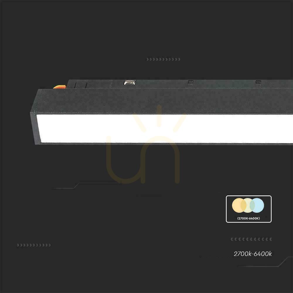 Anzeige SMART 48V V-TAC 20W LED CCT 90st SMART WiFi TRACKLIGHT Bus Leuchte Schwarz VT-3620 2700K-6400K 2100lm 3 Jahre Garantie SMART 48V V-TAC 20W LED CCT 90st SMART WiFi TRACKLIGHT Bus Leuchte Schwarz VT-3620 2700K-6400K 2100lm 3 Jahre Garantie