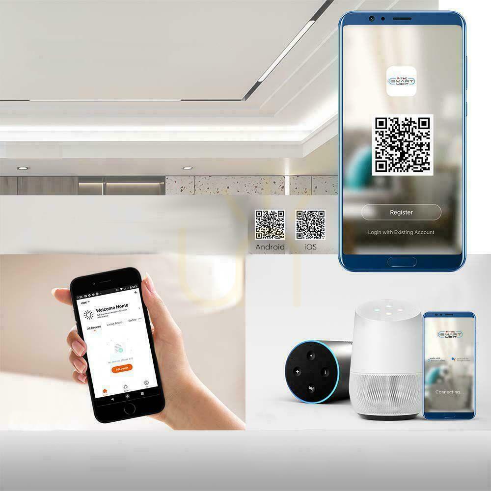 Aussicht SMART 48V V-TAC 14W LED CCT 30st SMART WiFi TRACKLIGHT Busleuchte Schwarz VT-3614 2700K-6400K 1300lm 3 Jahre Garantie SMART 48V V-TAC 14W LED CCT 30st SMART WiFi TRACKLIGHT Busleuchte Schwarz VT-3614 2700K-6400K 1300lm 3 Jahre Garantie