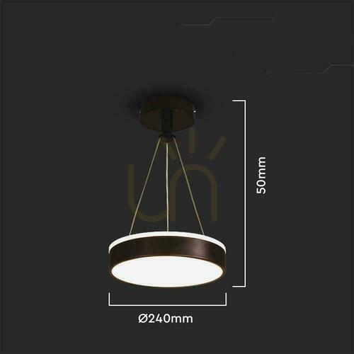 Prüfen Pendelleuchte V-TAC VT-7765 schwarz LED 12 W 4000 K 1280 lm 24 cm