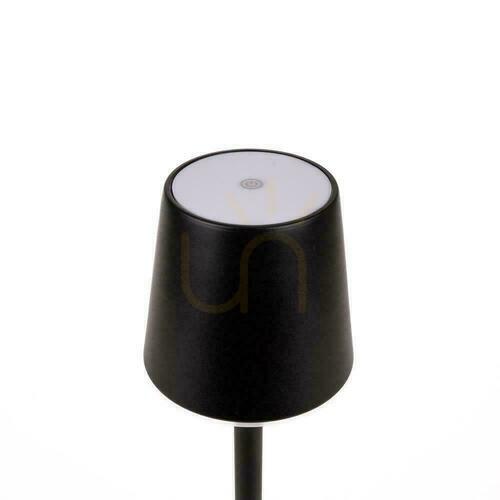 Prüfen V-TAC VT-7703 Akku-Tischleuchte, schwarz, 39 cm, LED 3 W, 4000 K, 70 lm