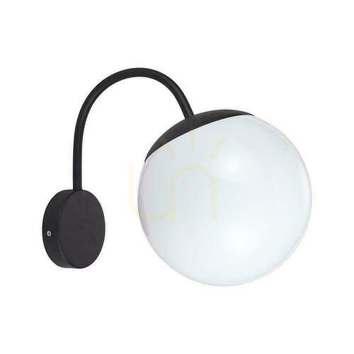 Prüfen V-TAC Sphere Garden Luminaire E27 Downward Wallpaper Schwarz MAT VT-1223 3 Jahre Garantie