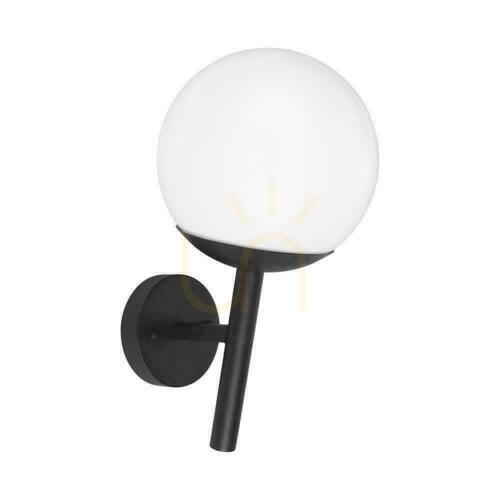 Prüfen V-TAC E27 Sphere Garden Leuchte Upward Kinkiet Schwarz MAT VT-1224 3 Jahre Garantie