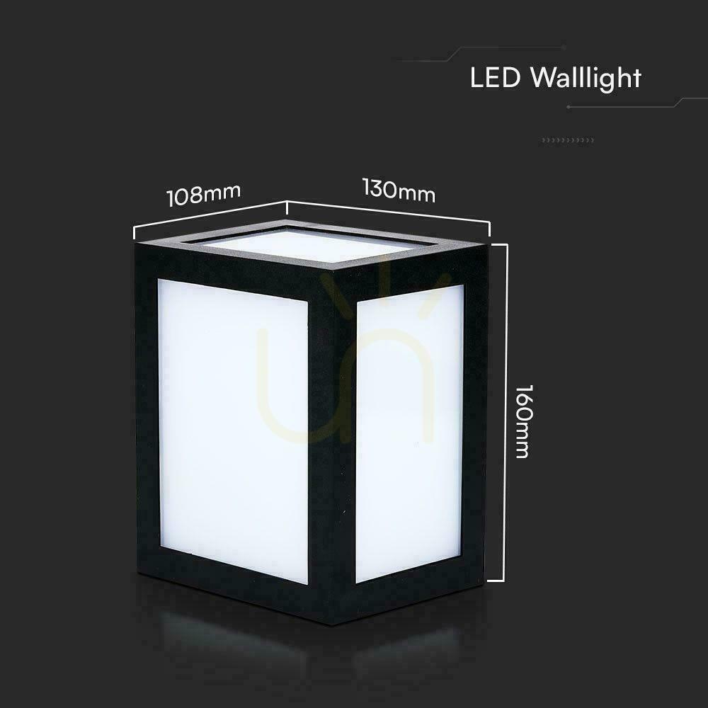 Prüfen V-TAC 12W LED-Wandleuchte IP65 Schwarz VT-822 3000K 1350lm V-TAC 12W LED-Wandleuchte IP65 Schwarz VT-822 3000K 1350lm