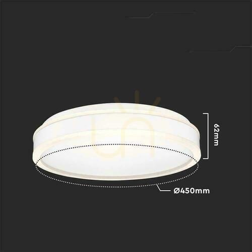 Prüfen Plafond V-TAC 24W LED 3in1 Weiß Rund fi.45cm VT-7780 4000K 2500lm