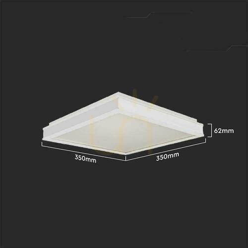 Prüfen Plafond V-TAC 18W LED 3in1 Weiß Quadratisch 45x45cm VT-7757 4000K 1490lm