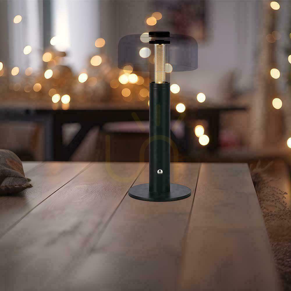 Aussicht V-TAC 1W LED Nachttischlampe 30cm USB Aufladung Dimmbar Schwarz VT-1049 3000K 100lm V-TAC 1W LED Nachttischlampe 30cm USB Aufladung Dimmbar Schwarz VT-1049 3000K 100lm