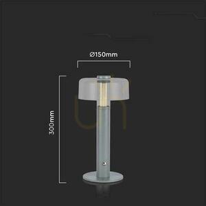 V-TAC 1W LED Nachttischlampe 30cm USB Aufladung Dimmbar Grau VT-1049 3000K 100lm 2 V-TAC 1W LED Nachttischlampe 30cm USB Aufladung Dimmbar Grau VT-1049 3000K 100lm small 2