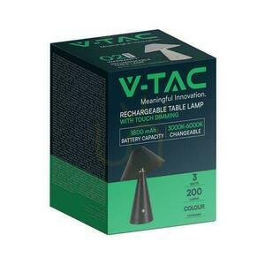 V-TAC 3W LED 24cm Desktop Nachtlicht USB Aufladung Dimmbar Schwarz VT-1051 3000K-6000K 200lm. small 4