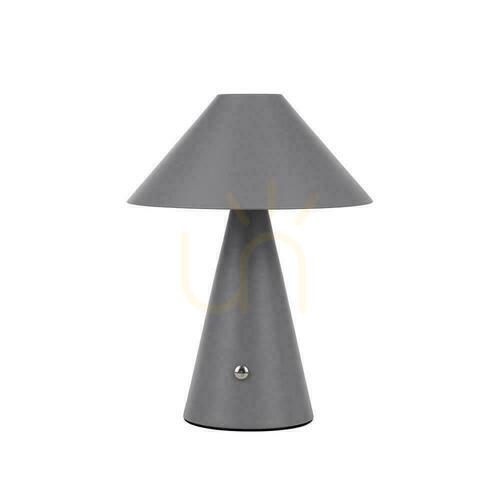 Prüfen V-TAC 3W LED Nachttischlampe 24cm USB Aufladung Dimmbar Grau VT-1051 3000K-6000K 200lm