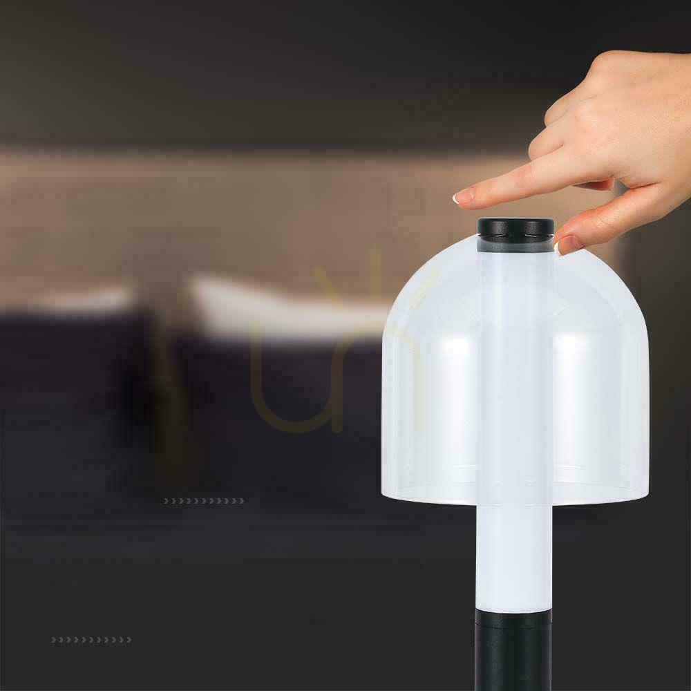 Anzeige V-TAC 2W LED Nachttischlampe 30cm USB Aufladung Dimmbar Schwarz VT-1056 3000K 100lm V-TAC 2W LED Nachttischlampe 30cm USB Aufladung Dimmbar Schwarz VT-1056 3000K 100lm