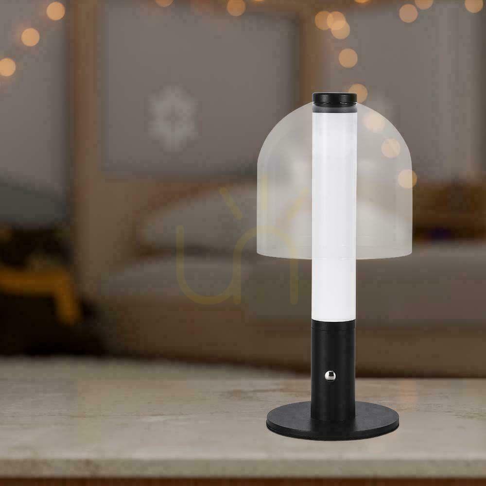 Aussicht V-TAC 2W LED Nachttischlampe 30cm USB Aufladung Dimmbar Schwarz VT-1056 3000K 100lm V-TAC 2W LED Nachttischlampe 30cm USB Aufladung Dimmbar Schwarz VT-1056 3000K 100lm