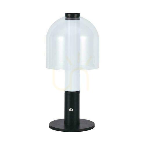 Prüfen V-TAC 2W LED Nachttischlampe 30cm USB Aufladung Dimmbar Schwarz VT-1056 3000K 100lm