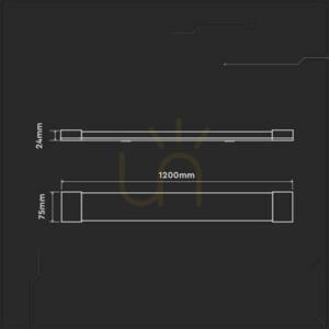 V-TAC 40W LED lineare Anbauleuchte 120 cm VT-8340 4000K 4800 lm 2 Jahre Garantie small 3