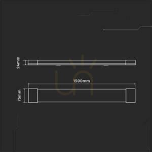 V-TAC 50W LED-Anbauleuchte 150CM VT-8340 4000K 6000lm 3 Jahre Garantie small 3