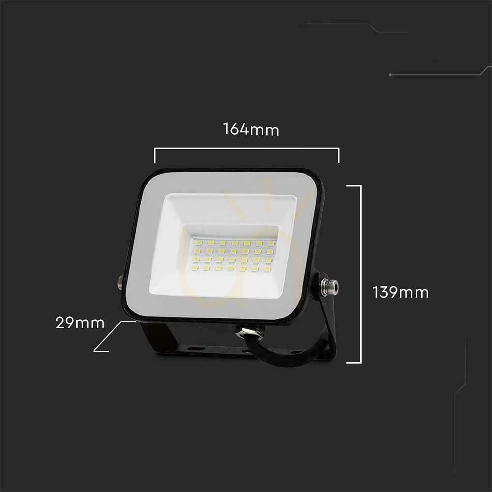 Zeige V-TAC 30W LED-Fluter VT-44030 Samsung Chip, schwarz, 6500K V-TAC 30W LED-Fluter VT-44030 Samsung Chip, schwarz, 6500K