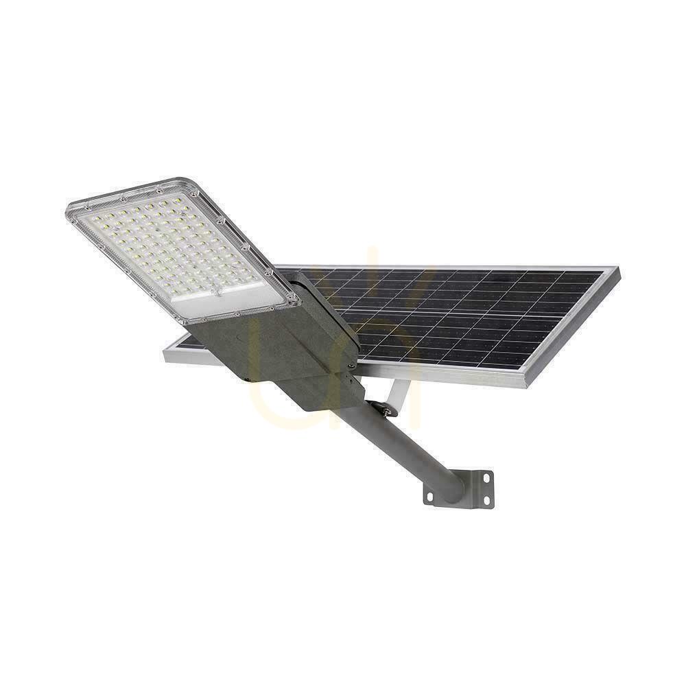 Prüfen V-TAC BRIDGELUX CHIP Solar LED Straßenleuchte IP65 Pilot LiFePO4 Panel 60W VT-15200ST 4000K 3000lm V-TAC BRIDGELUX CHIP Solar LED Straßenleuchte IP65 Pilot LiFePO4 Panel 60W VT-15200ST 4000K 3000lm