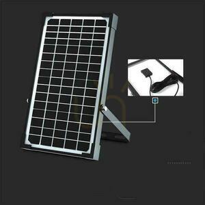 V-TAC 30W IP65 Solar LED Projektor, Remote Timer, LiFePo 6.4V 6000mA Schwarz VT-432 4000K 4800lm 3 Jahre Garantie small 14