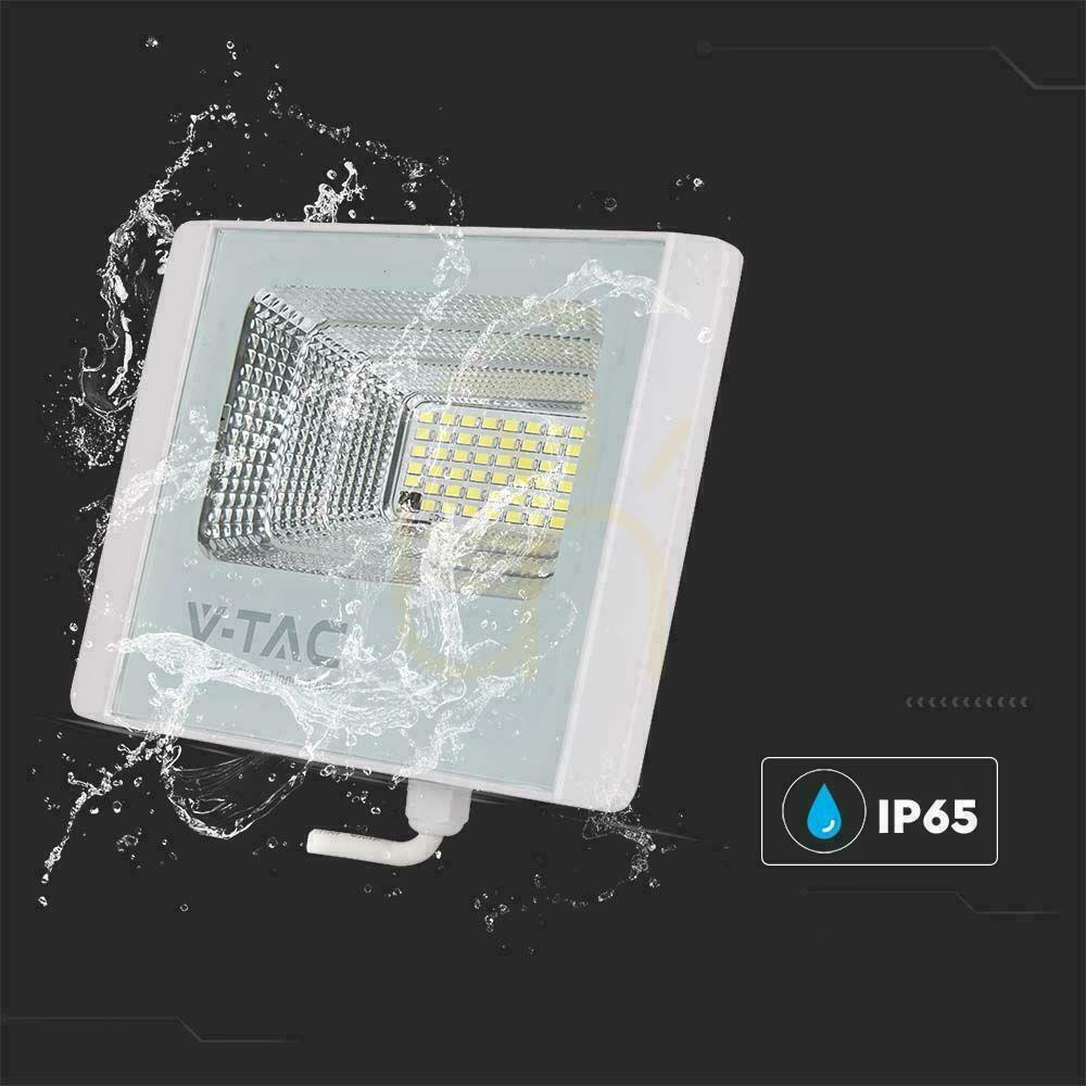 Prüfen V-TAC 20W Weiß IP65 Solar LED Projektor, Fernbedienung, Timer VT-60W 6400K 1650lm. V-TAC 20W Weiß IP65 Solar LED Projektor, Fernbedienung, Timer VT-60W 6400K 1650lm.