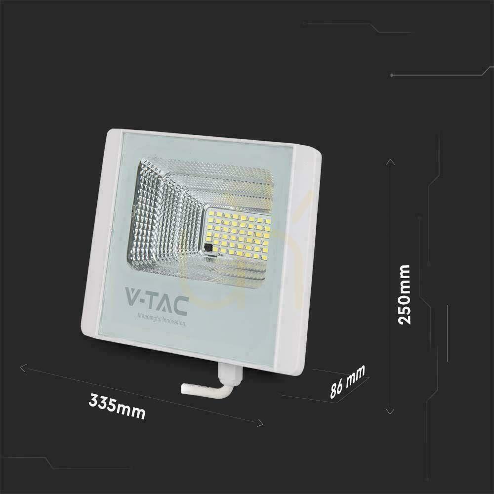 Zeige V-TAC Solar LED Projektor 35W Weiß IP65, Fernbedienung, Timer VT-100W 4000K 2450lm. V-TAC Solar LED Projektor 35W Weiß IP65, Fernbedienung, Timer VT-100W 4000K 2450lm.